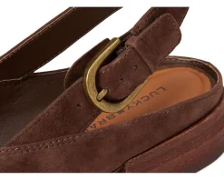 Lucky Brand Brigeet Slingback Mule Cappuccino New