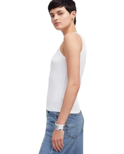 Women Madewell Brightside High Neck Tank