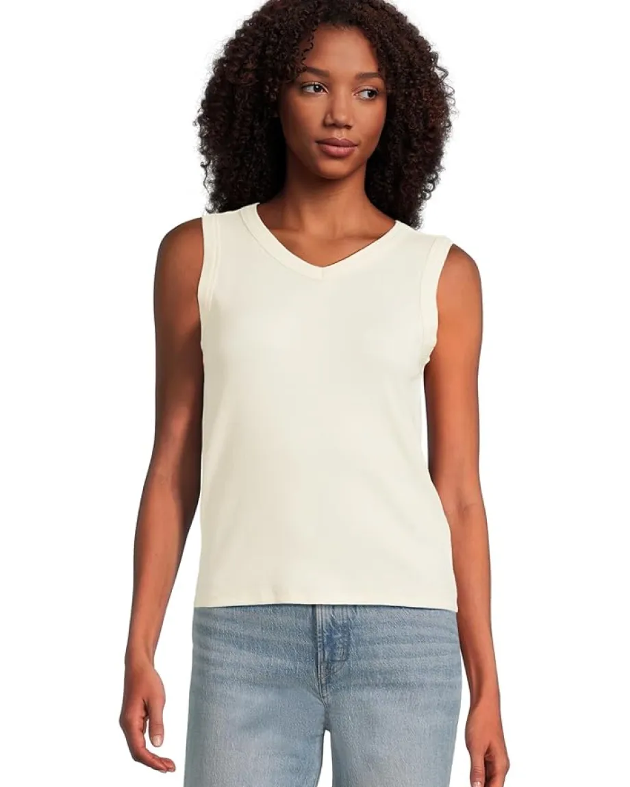 Women Madewell Brightside High V Tank