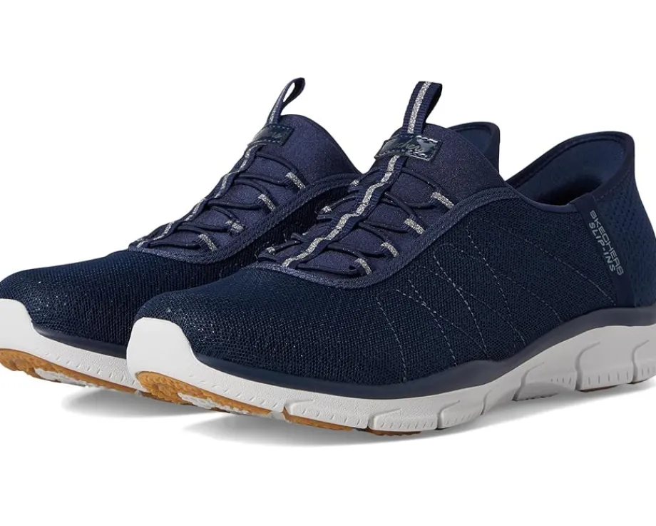 SKECHERS Brilliance - Night Shift Hands Free Slip-Ins Navy Clearance
