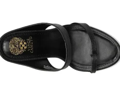 Women Vince Camuto Brisa Toe Loop High Heel Mule Sandals