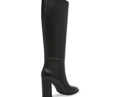 Steve Madden Brittan Black Leather Hot