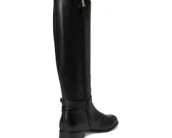 Lauren Ralph Lauren Brooke II Burnished Leather Tall Boots Black Best