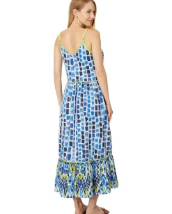 NIC+ZOE Brushstroke Blues Dress Blue Multi Online