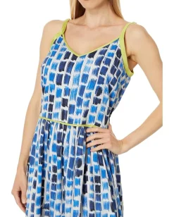 NIC+ZOE Brushstroke Blues Dress Blue Multi Online