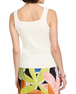 NIC+ZOE Bubble Knit Tank Classic Cream Best