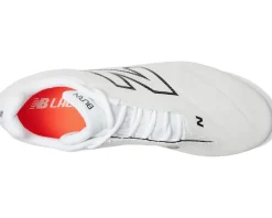 New Balance BurnX4 Lacrosse Cleats White/Grey Matter Clearance