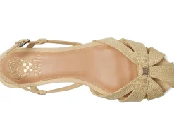 Vince Camuto Cacey Fisherman Flat Sandals Light Straw/Ecru Hot