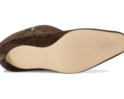 Nine West Caddy Wide Calf Dark Brown Suede Clearance