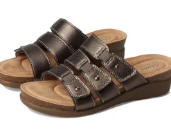 Clarks Calenne Lily Bronze Metallic Leather New