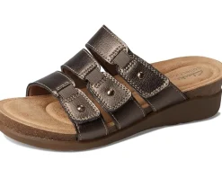 Clarks Calenne Lily Bronze Metallic Leather New