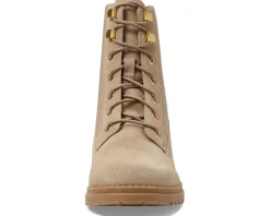 Cole Haan Camea Waterproof Combat Boot II Dark Latte Waterproof Suede Sale