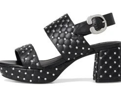 Aerosoles Camera Crystal Black Quilted Faux Leather With Crystals Hot