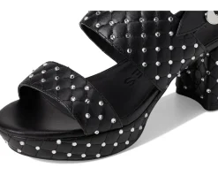 Aerosoles Camera Crystal Black Quilted Faux Leather With Crystals Hot