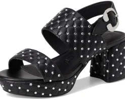 Aerosoles Camera Crystal Black Quilted Faux Leather With Crystals Hot