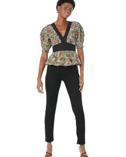 Women Ted Baker Camilya Crepe Puff Sleeve Top