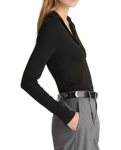 Madewell Camp Long Sleeve Top Jet Black Discount