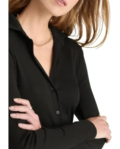 Madewell Camp Long Sleeve Top Jet Black Discount