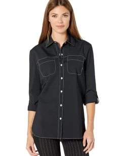 Women Lysse Camper Sporty Microfiber Button-Down Shirt