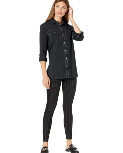 Women Lysse Camper Sporty Microfiber Button-Down Shirt