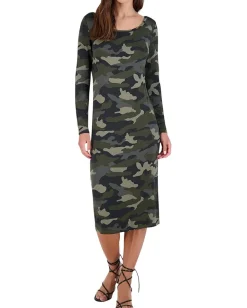 Steve Madden Can You See Me Now Dress Army Green