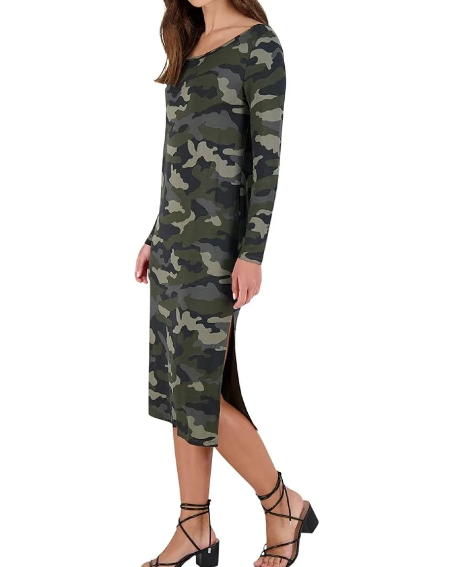 Steve Madden Can You See Me Now Dress Army Green