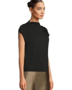 Women Lilla P Cap Sleeve Mock