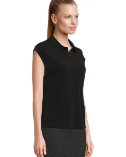 Women Vince Cap Sleeve Polo