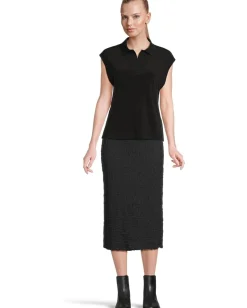 Women Vince Cap Sleeve Polo