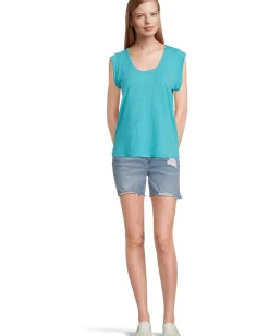 Women Mod-o-doc Cap Sleeve Scoop Neck Tee