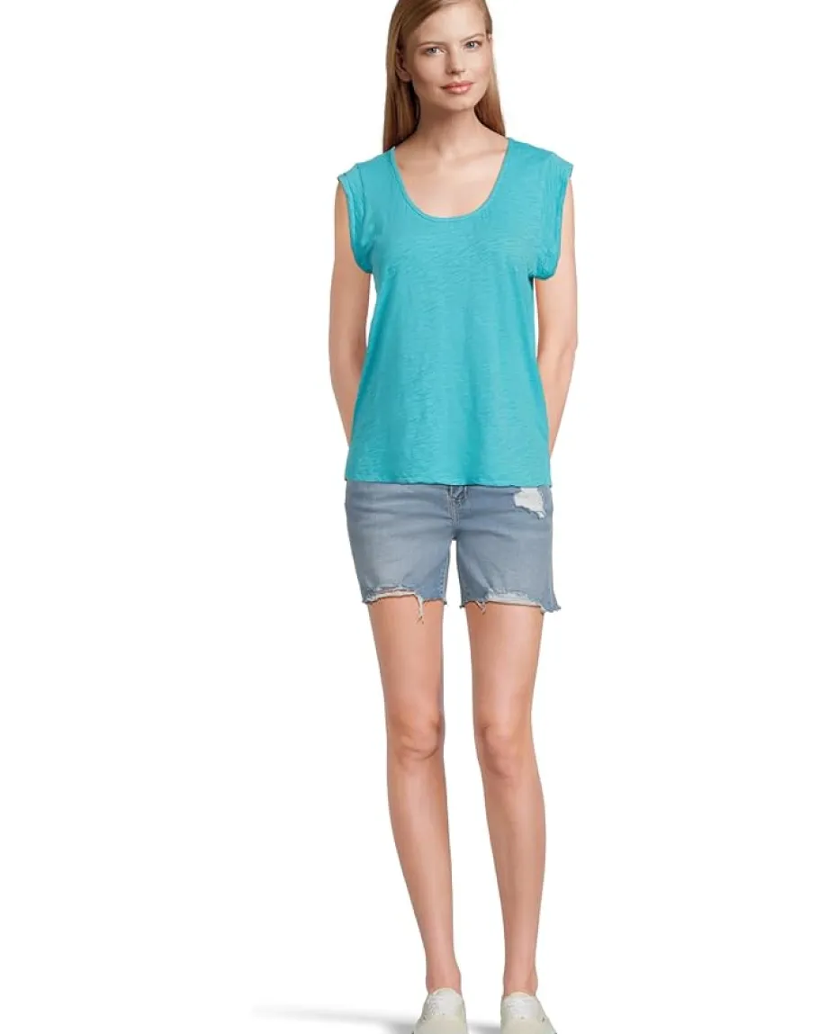 Women Mod-o-doc Cap Sleeve Scoop Neck Tee