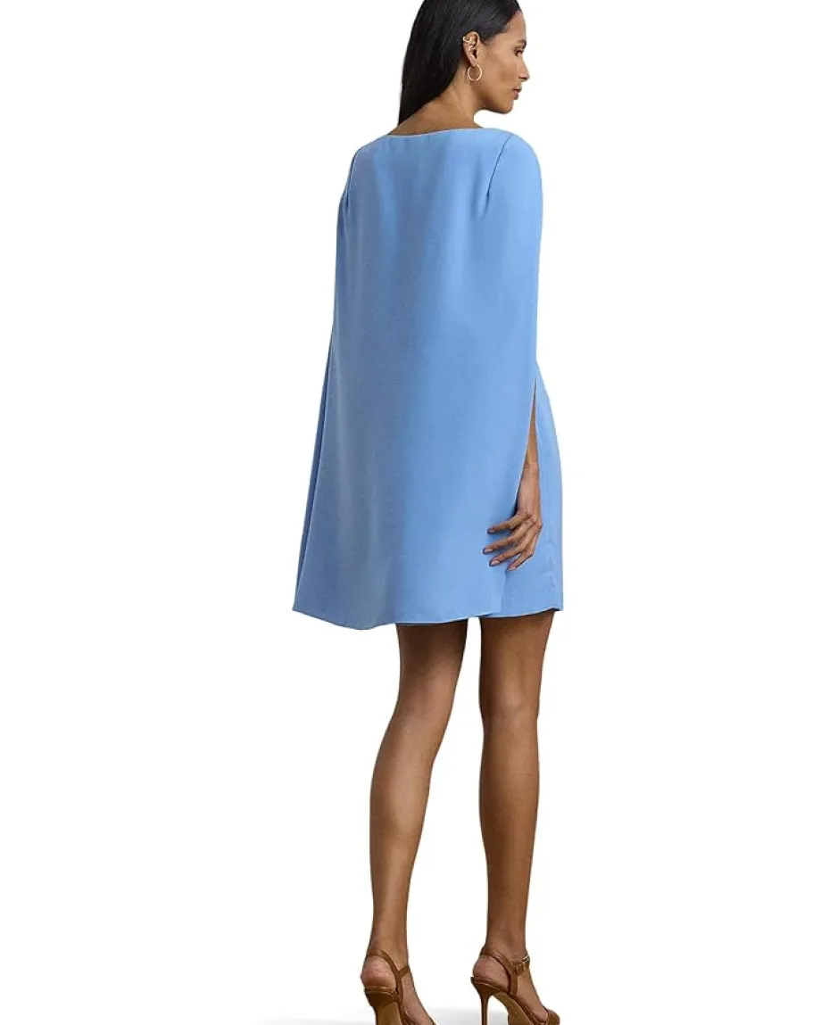 Women Lauren Ralph Lauren Cape Georgette Cocktail Dress