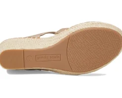 Gentle Souls by Kenneth Cole Capelin Matte Gold Leather Sale