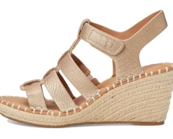 Gentle Souls by Kenneth Cole Capelin Matte Gold Leather Sale