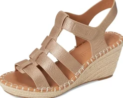 Gentle Souls by Kenneth Cole Capelin Matte Gold Leather Sale