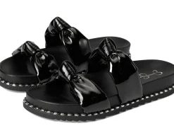 Jessica Simpson Caralyna Studded Knot Sandals Black New