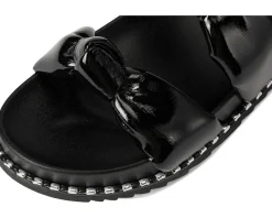 Jessica Simpson Caralyna Studded Knot Sandals Black New