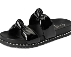 Jessica Simpson Caralyna Studded Knot Sandals Black New