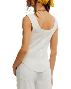 Free People Care Bryson Henley Tank White