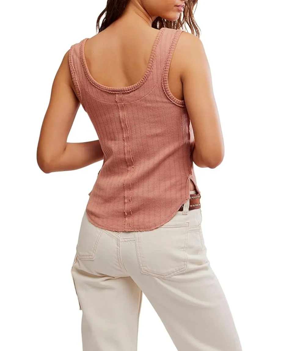 Women Free People Care Bryson Henley Tank