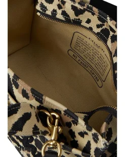 Women COACH Cargo Tote 26 with Leopard Print