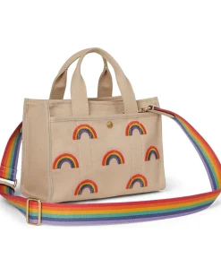COACH Cargo Tote Bag 26 With Rainbow Dark Natural New