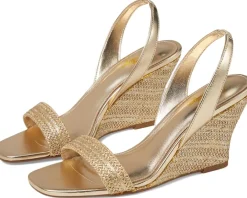 Lilly Pulitzer Carla Wedge Gold Metallic Best