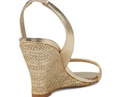 Lilly Pulitzer Carla Wedge Gold Metallic Best