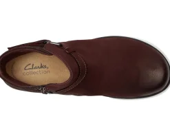 Clarks Carleigh Drift Merlot Combi Nubuck Outlet