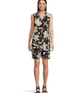 Tommy Bahama Carmela Bloom Beauty Sleeveless Dress Black Discount