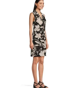 Tommy Bahama Carmela Bloom Beauty Sleeveless Dress Black Discount
