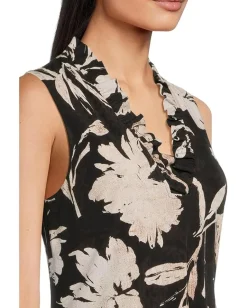 Tommy Bahama Carmela Bloom Beauty Sleeveless Dress Black Discount