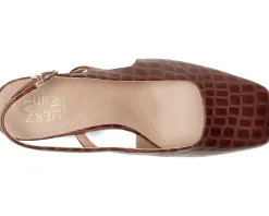 Naturalizer Carmen Cappuccino Crocco Leather Discount