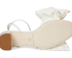 Loeffler Randall Carmen Mid Heel Bow Sandals Cream Online